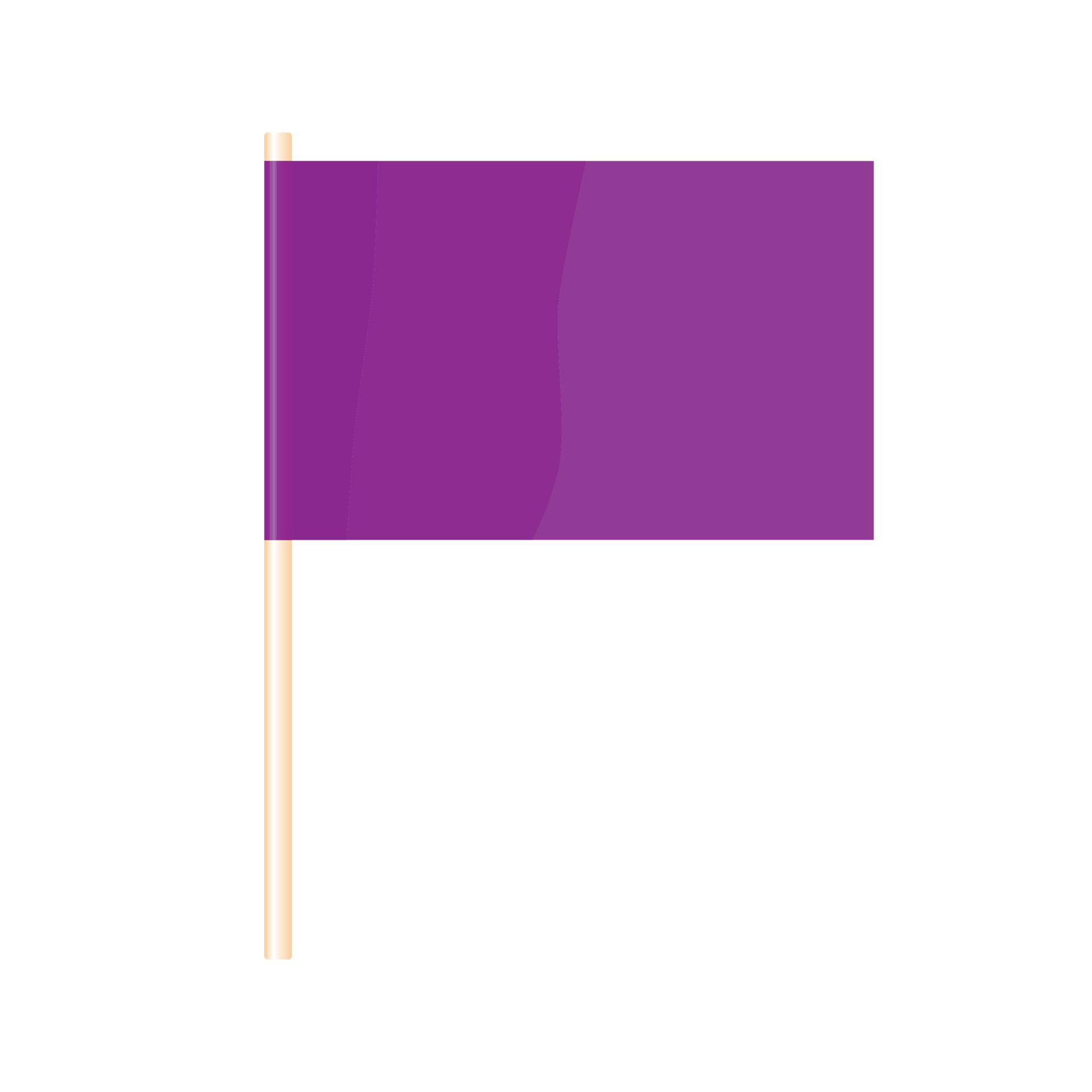 una bandera de colores en un asta de bandera. bandera violeta. vector