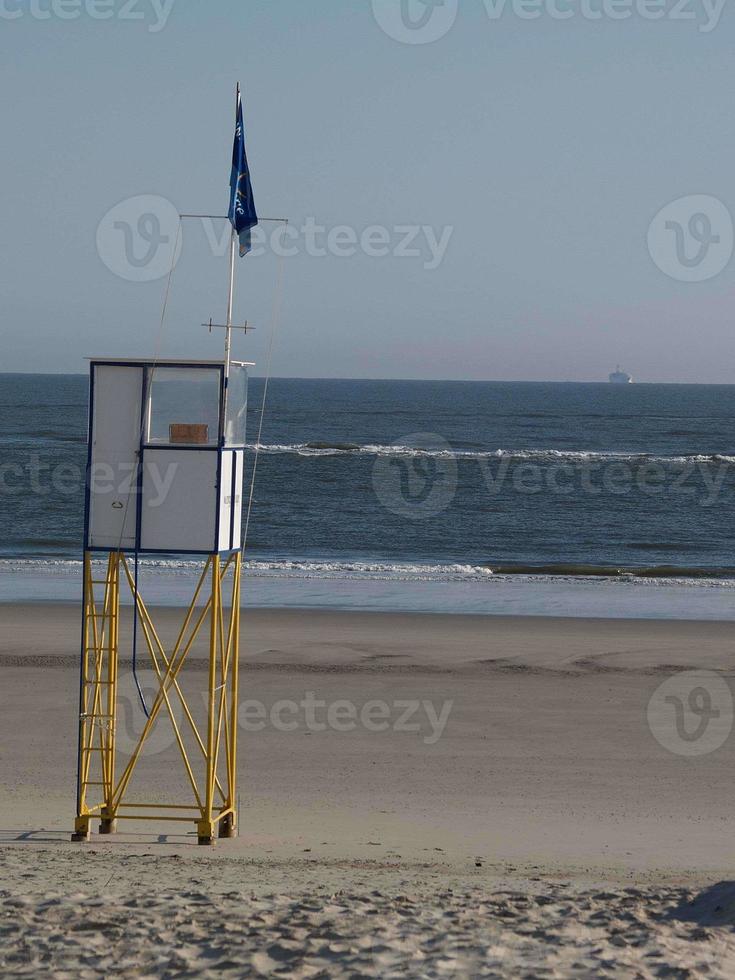 the island of wangerooge in germany photo