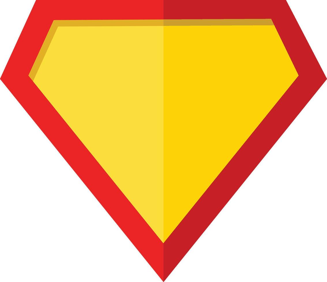 Blank Superhero icon on white background. vector