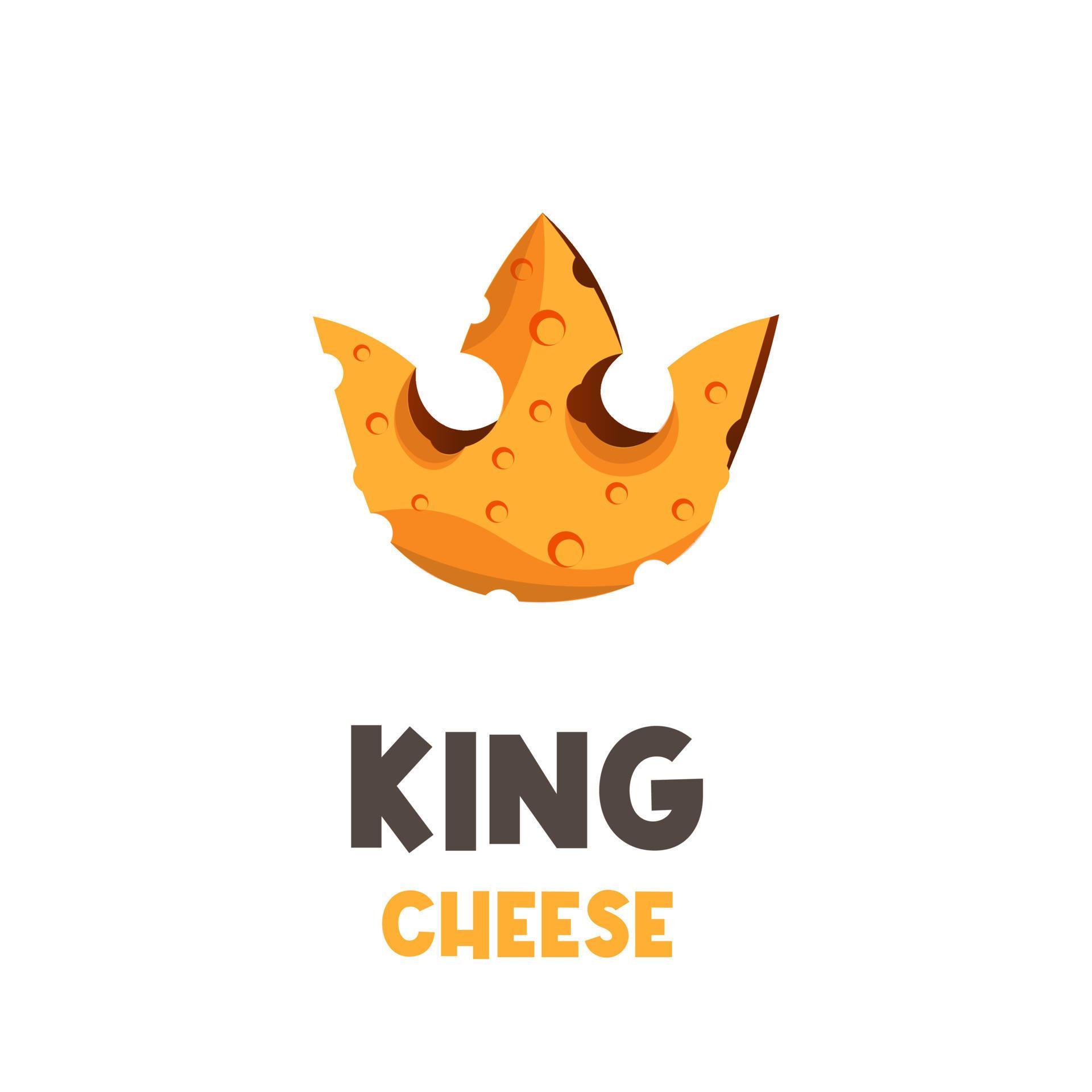 Cheese king crown illustration logo 10280571 Vector Art at Vecteezy