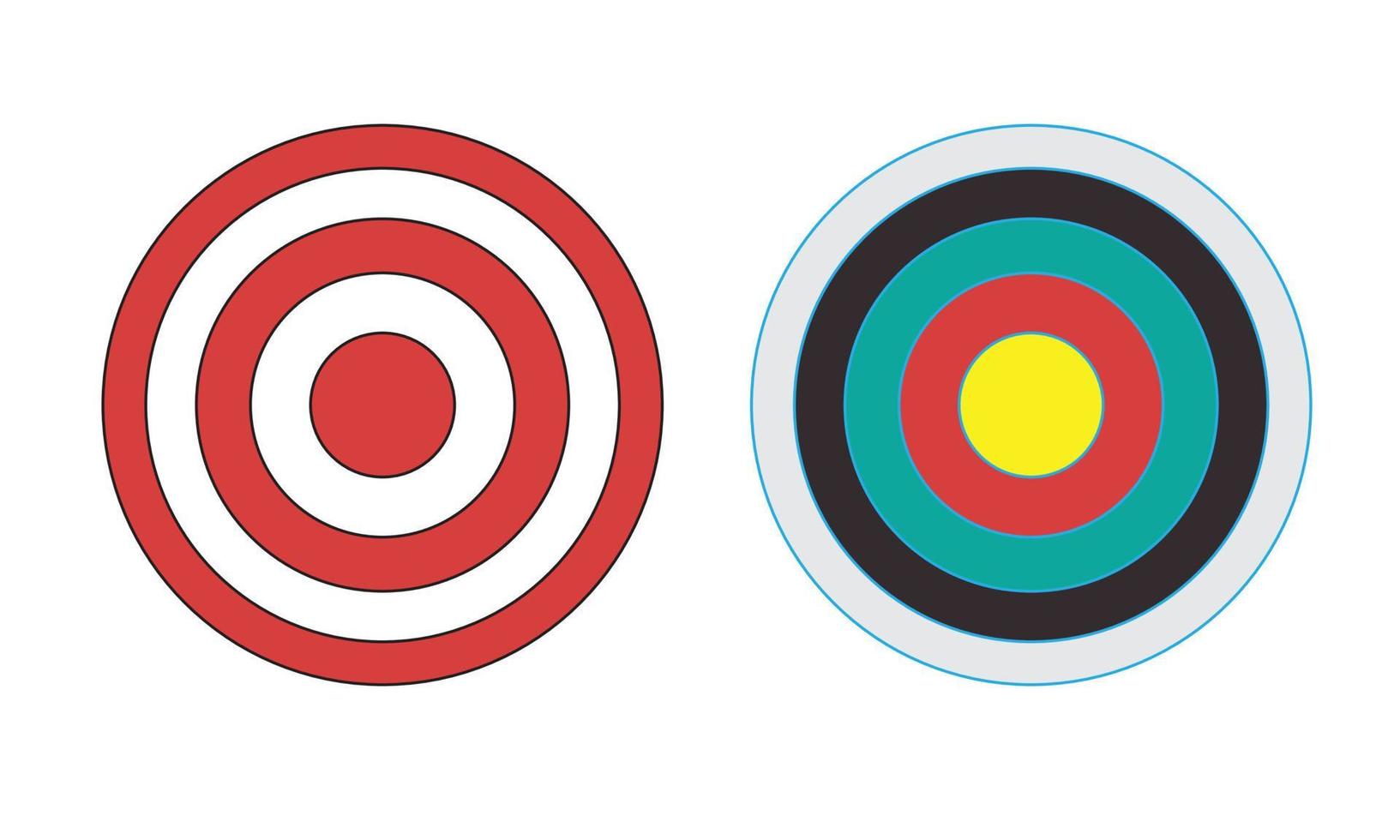 bullseye target aiming achievement victory to success vector