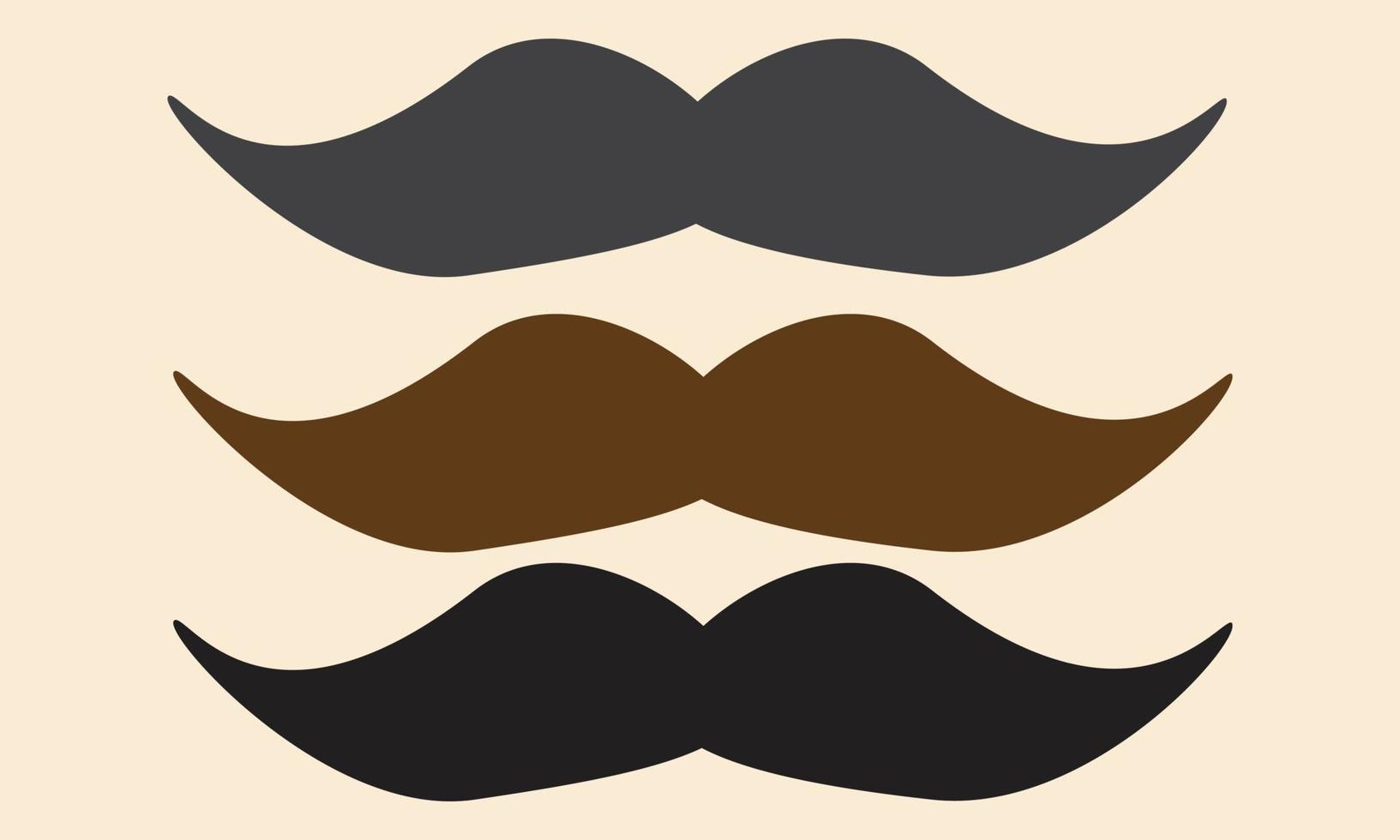 característica masculina de bigote moda vintage masculina de ilustración de caballero vector