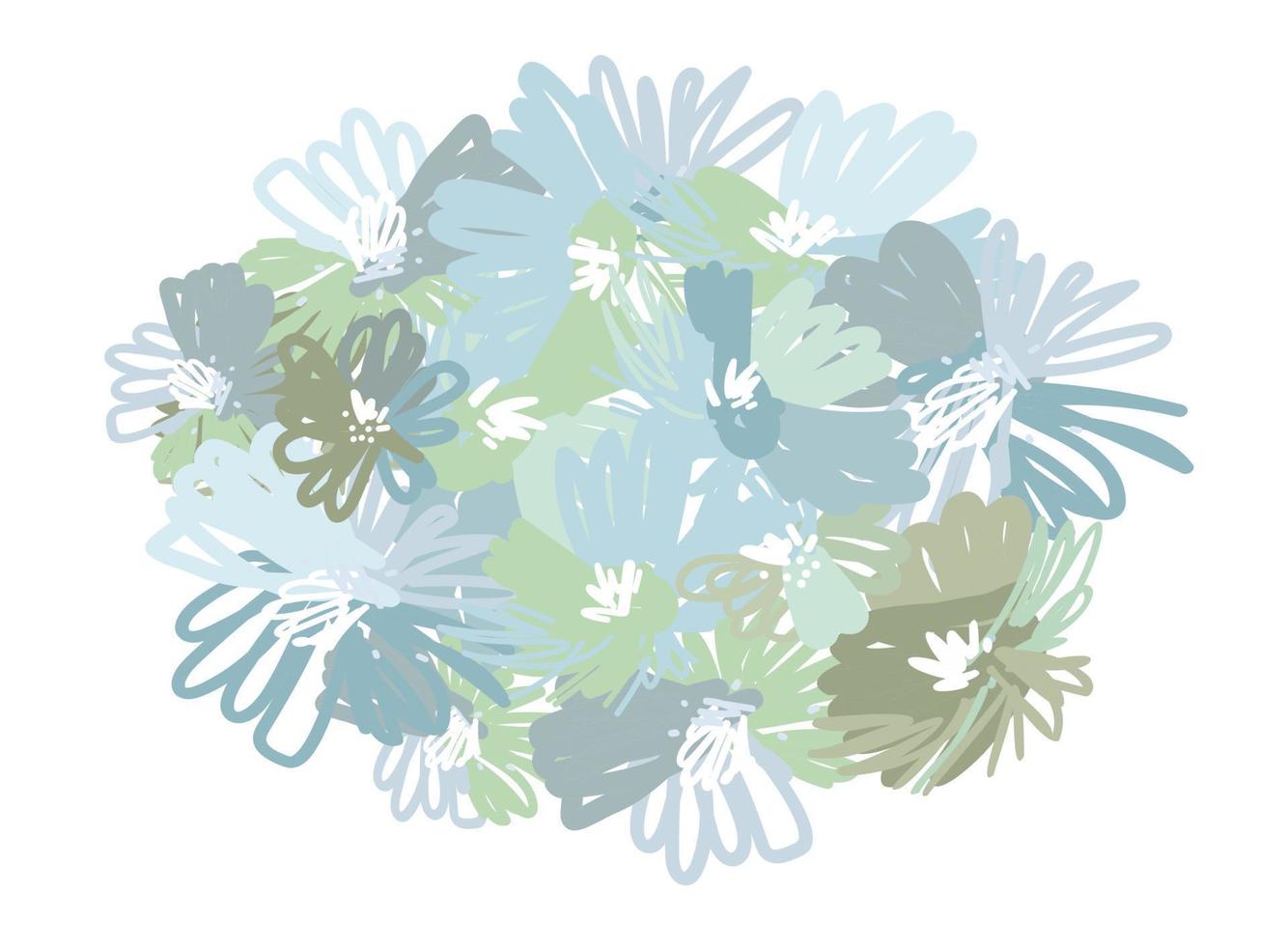 Fondo vintage con flores ilustración vectorial vector