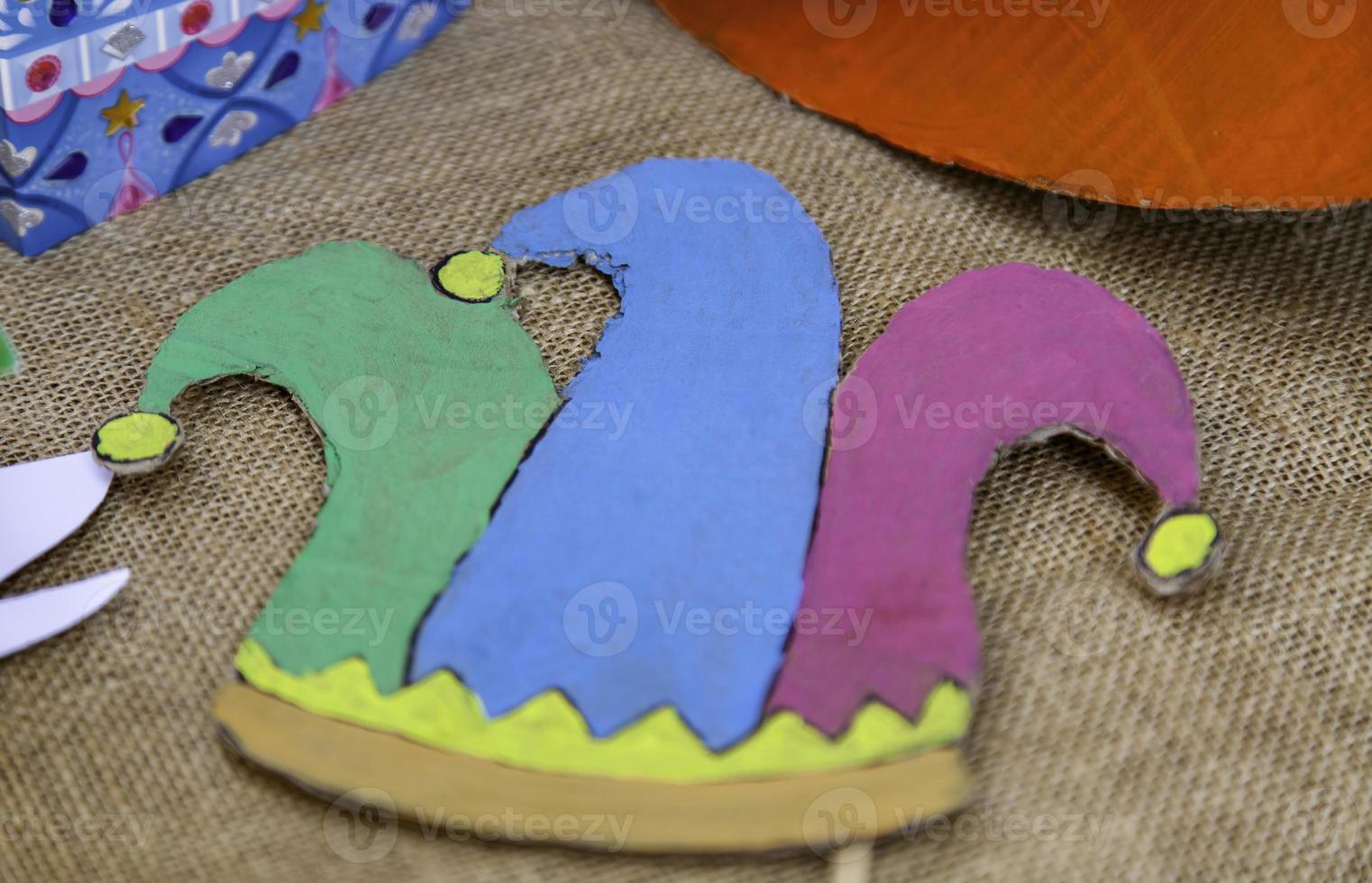 Cardboard jester hat 10281158 Stock Photo at Vecteezy