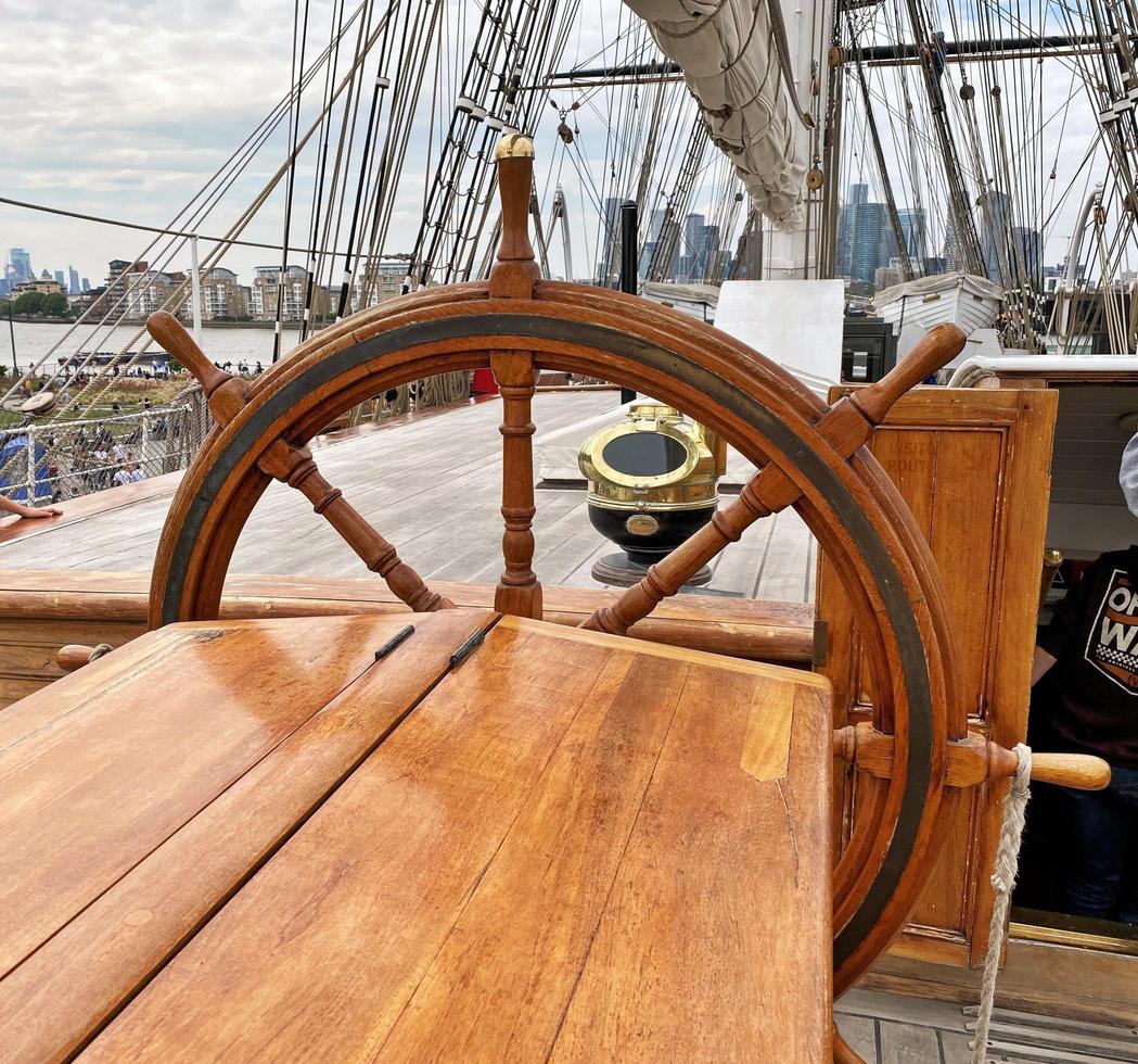 londres en el reino unido en junio de 2022. una vista del cutty sark en londres foto