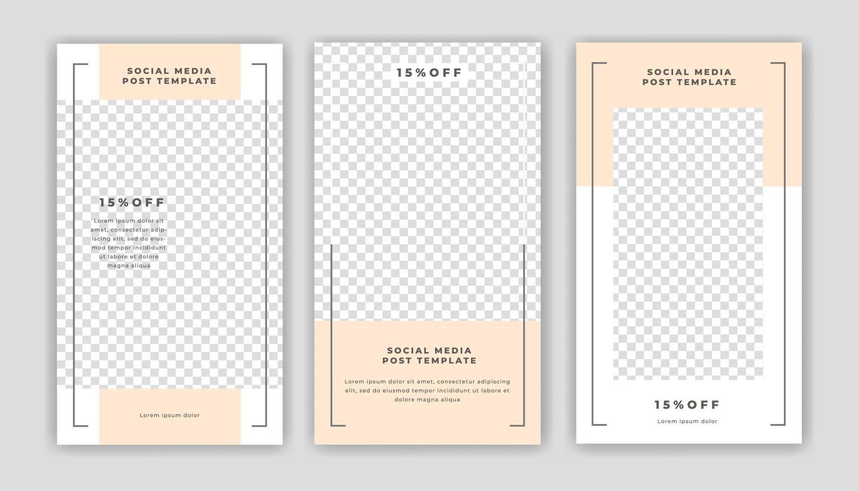 Modern Social Media banner template can be edited. Anyone can use this design easily. Promotional web banners for social media. Elegant sale and discount promo - Vector. vector