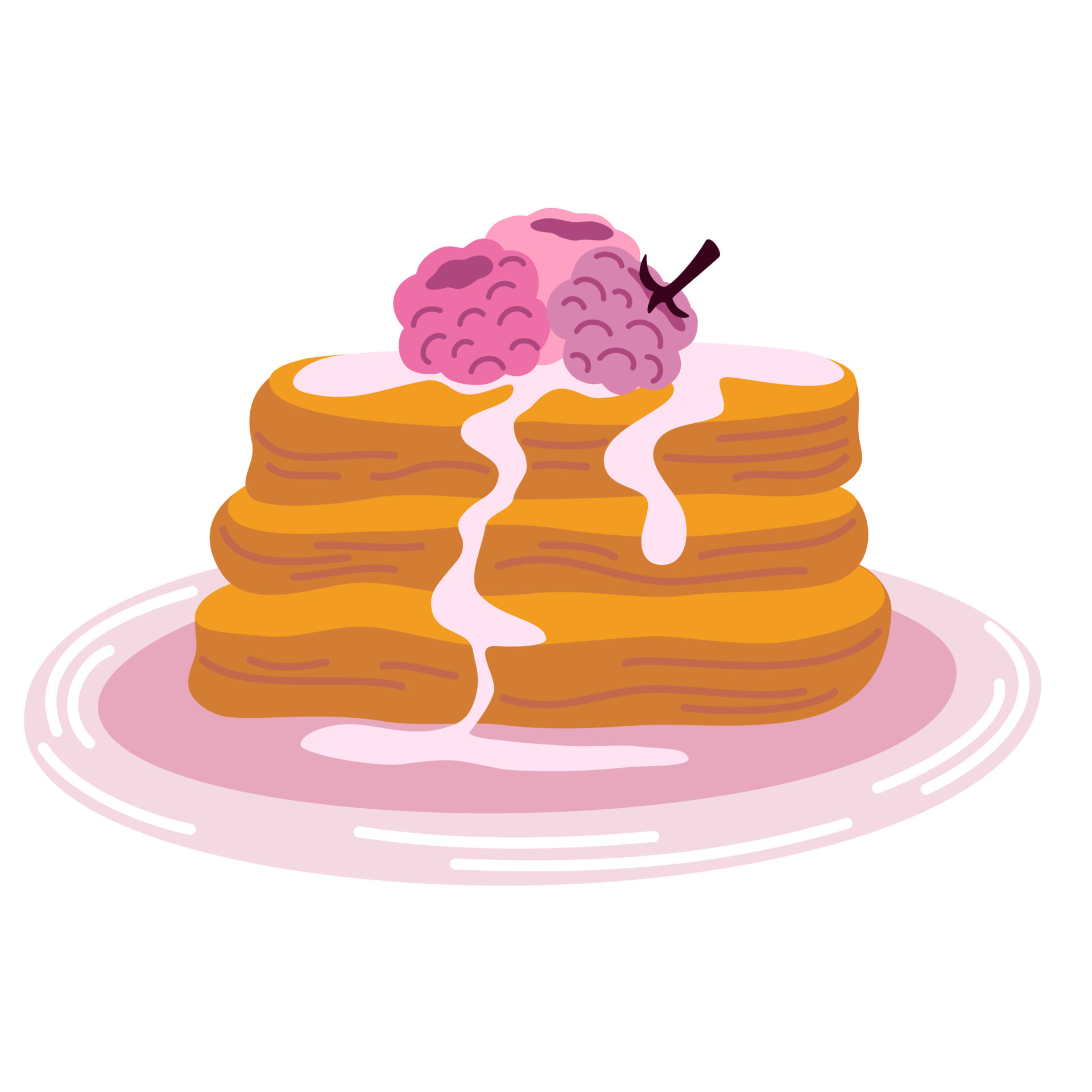 Eating Pancakes Clip Art