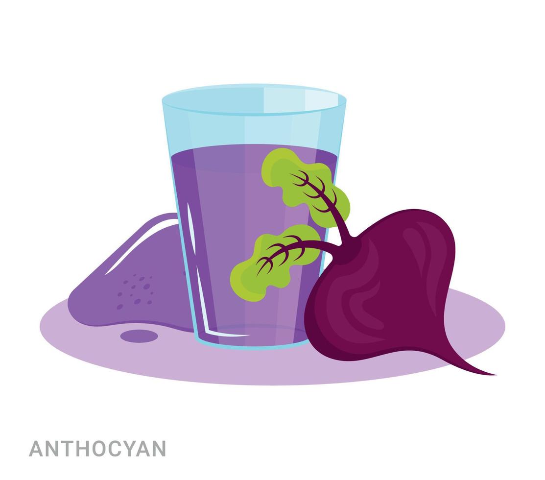 Vector Illustration of Anthocyan