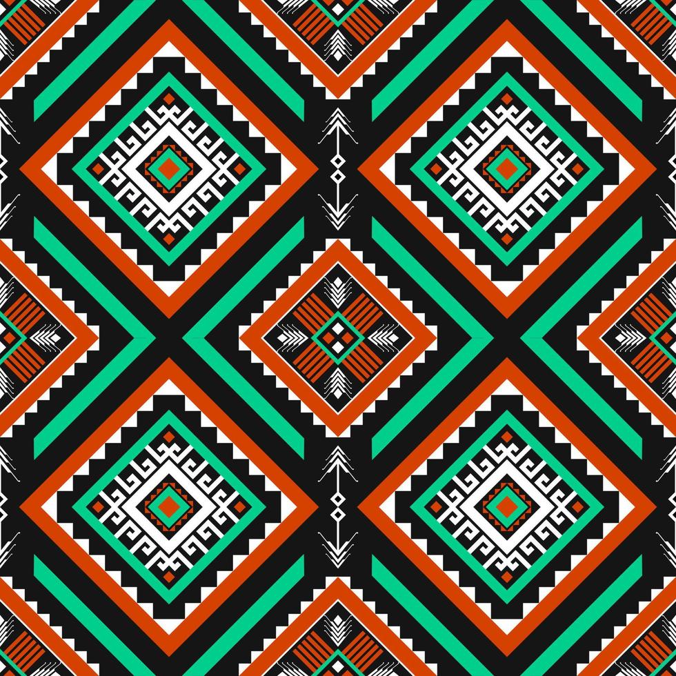 Geometric ethnic oriental seamless pattern. Tribal style. Design for background, wallpaper, illustration, textile, fabric, clothing, batik, carpet, embroidery. vector