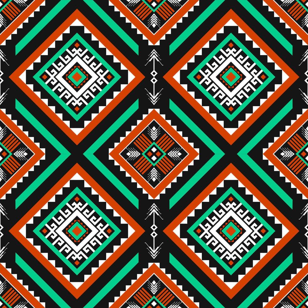 patrón geométrico étnico oriental sin fisuras. estilo tribal diseño para fondo, papel tapiz, ilustración, textil, tela, ropa, batik, alfombra, bordado. vector