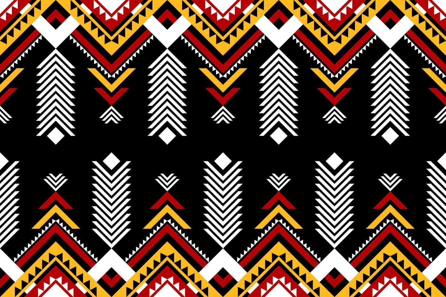 Geometric ethnic seamless pattern traditional. Oriental striped style. Design for background, wallpaper, illustration, textile, fabric, clothing, batik, carpet, embroidery. vector