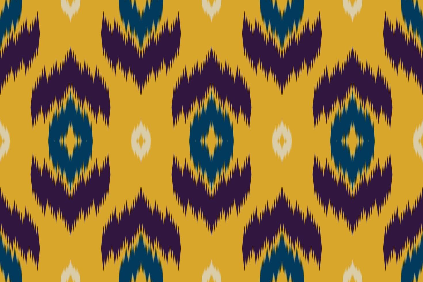 Ikat seamless pattern in tribal. Aztec ethnic pattern art. Design for background, wallpaper, vector illustration, fabric, clothing, carpet, embroidery.