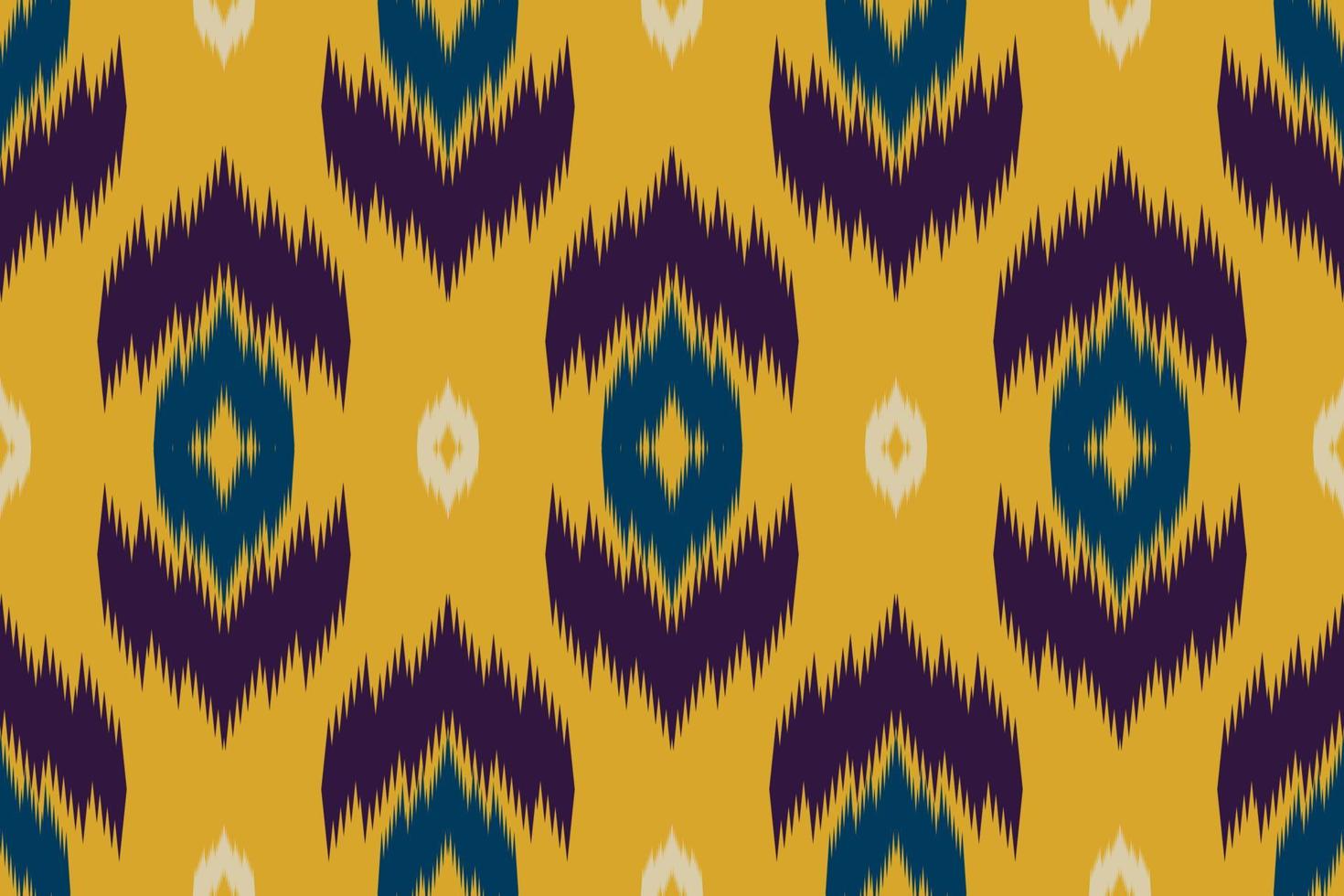 Ikat seamless pattern in tribal. Aztec ethnic pattern art. Design for background, wallpaper, vector illustration, fabric, clothing, carpet, embroidery.