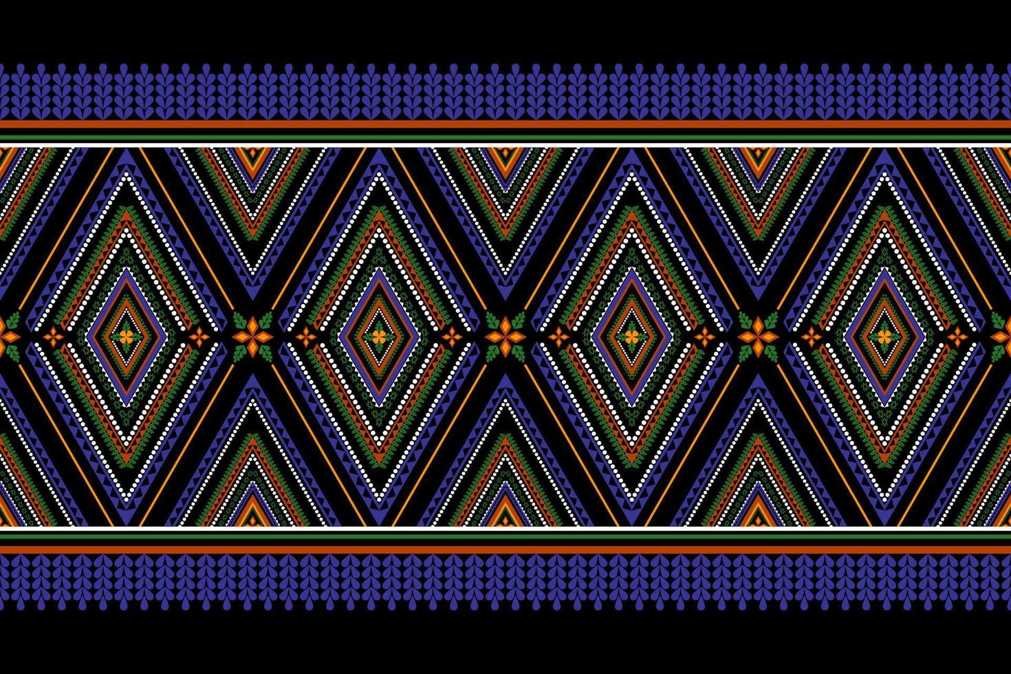 Aztec ethnic pattern traditional. Geometric pattern in tribal. Flower, border decoration. Design for background, wallpaper, vector illustration, textile, fabric, clothing, batik, carpet, embroidery.
