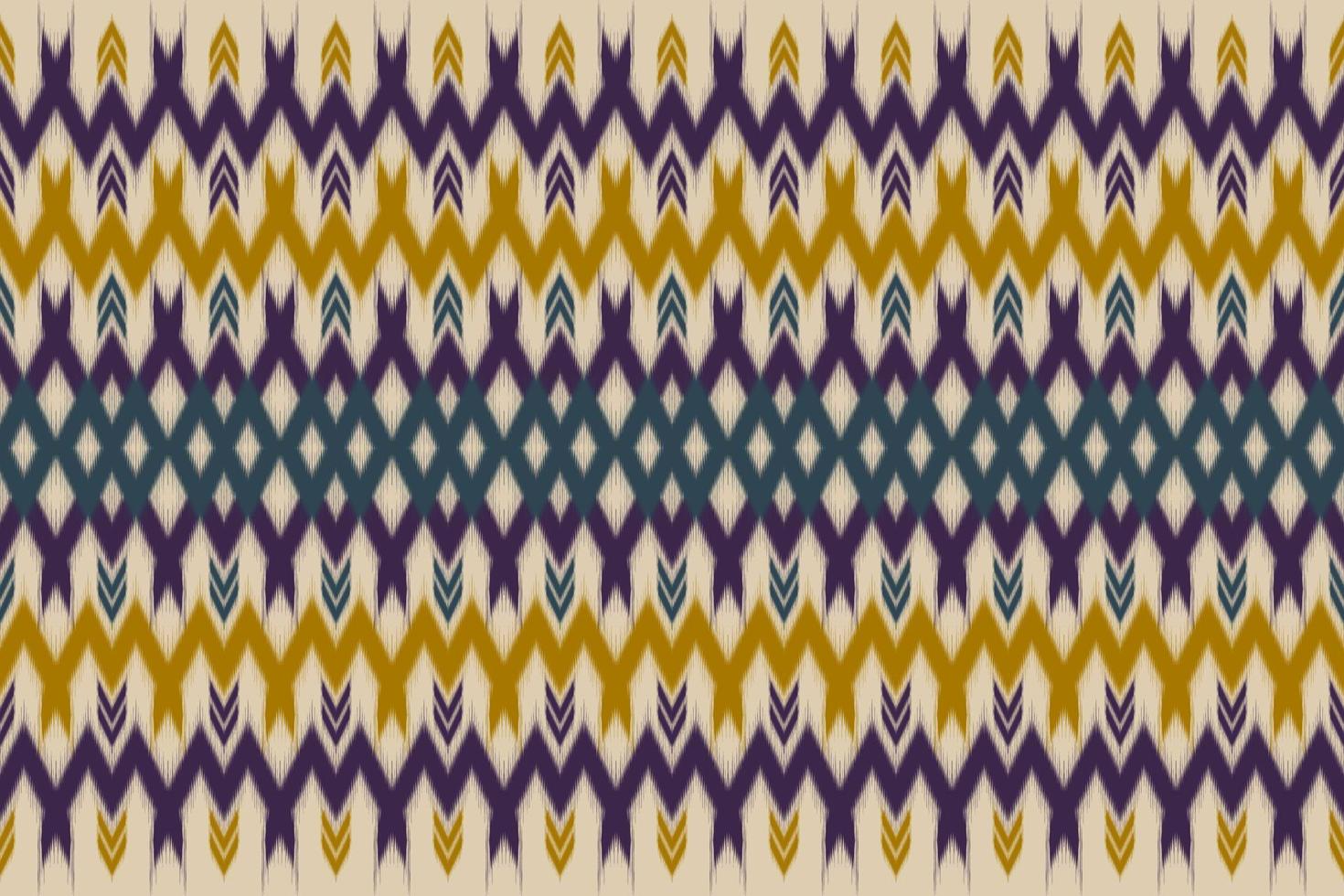 Ikat ethnic seamless pattern traditional. Striped Aztec style. Design for background, wallpaper, vector illustration, textile, fabric, clothing, batik, carpet, embroidery.