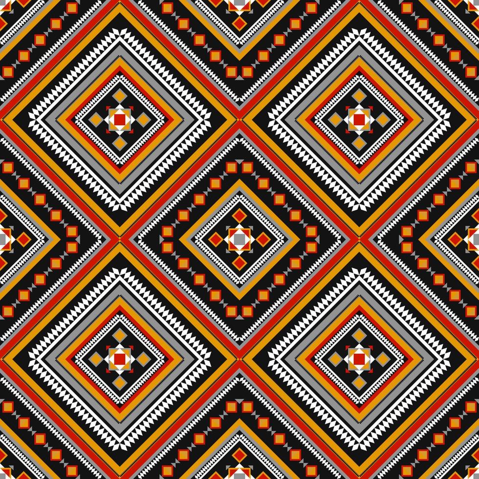 Geometric ethnic seamless pattern traditional. Design for background, wallpaper, illustration, textile, fabric, clothing, batik, carpet, embroidery. vector