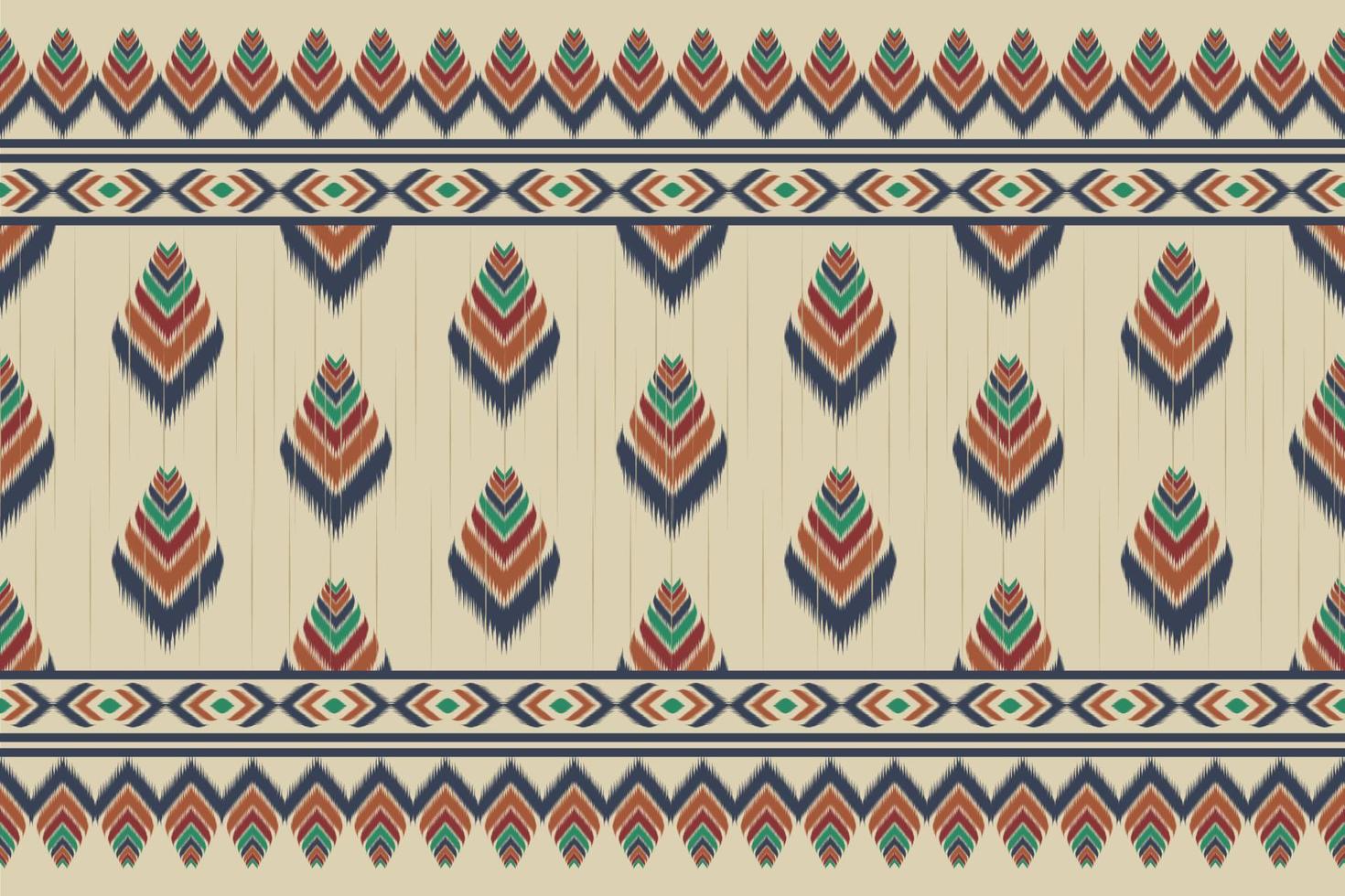 Abstract ethnic ikat art. seamless pattern in tribal. Striped Mexican style. Design for background, illustration, wrapping, clothing, batik, fabric, embroidery. vector