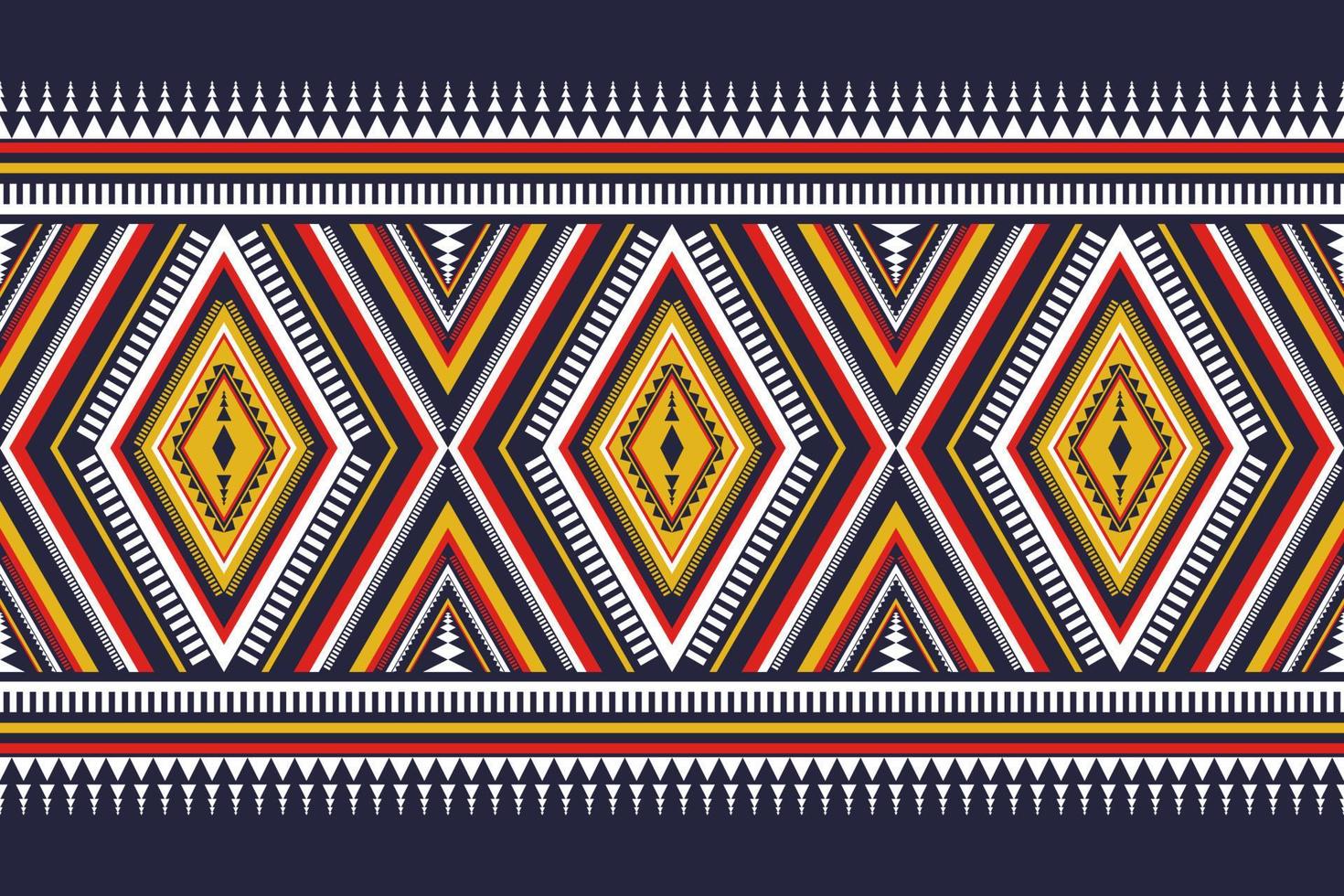Oriental ethnic pattern traditional. Geometric pattern in tribal. Border decoration. Design for background, wallpaper, vector illustration, textile, fabric, clothing, batik, carpet, embroidery.