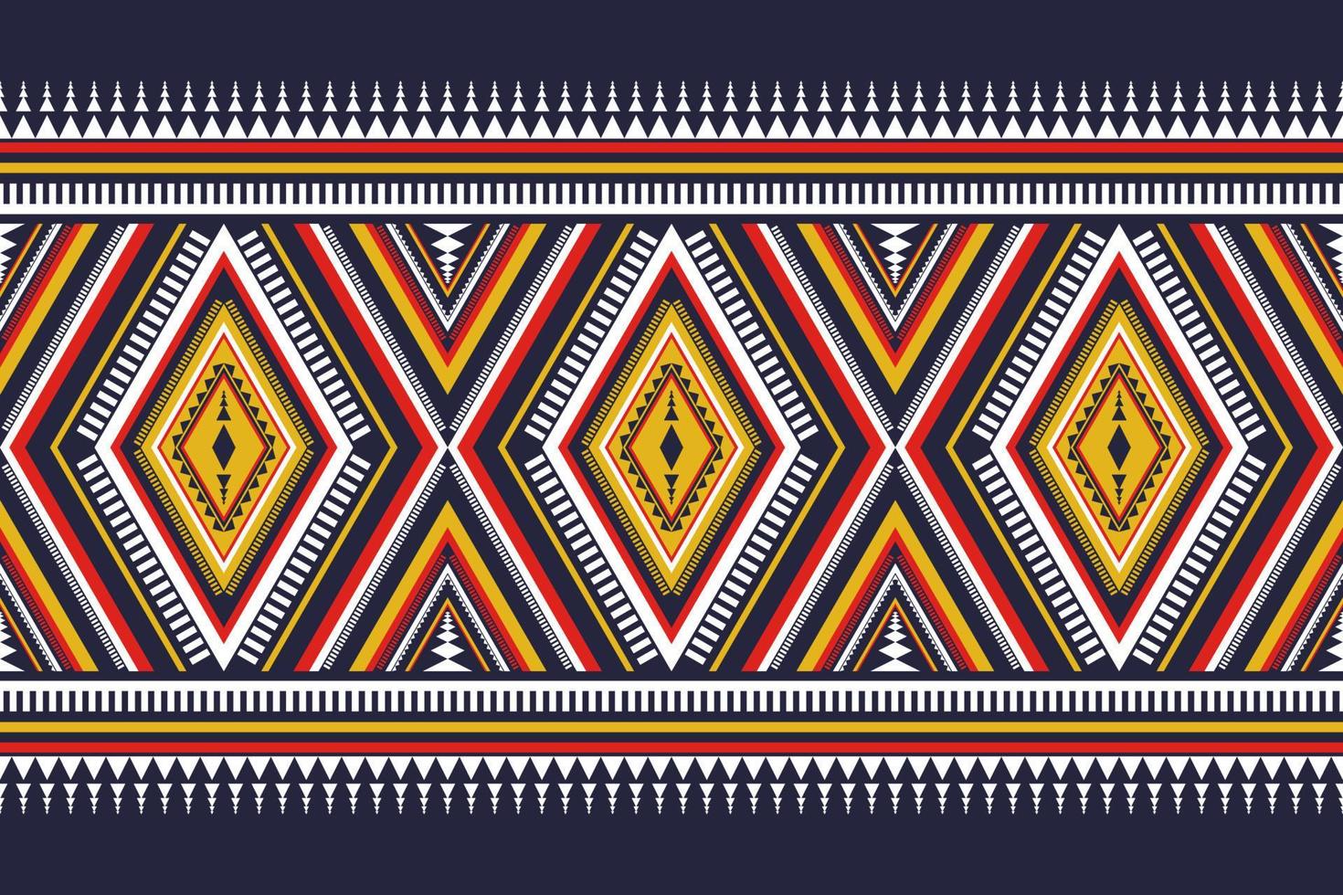 Oriental ethnic pattern traditional. Geometric pattern in tribal. Border decoration. Design for background, wallpaper, vector illustration, textile, fabric, clothing, batik, carpet, embroidery.