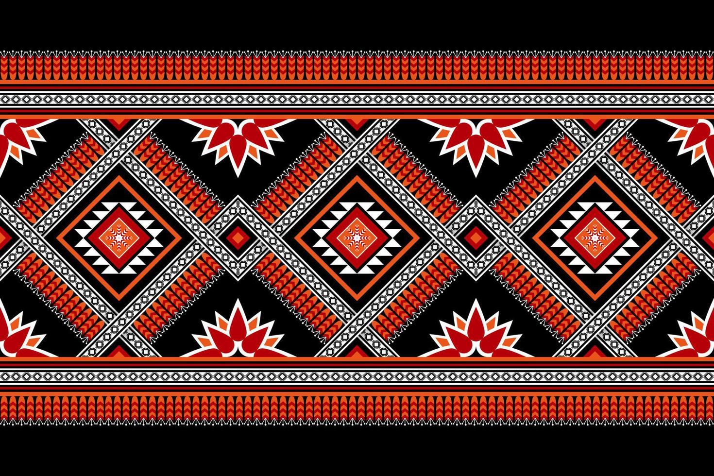 Beautiful ethnic pattern art. Geometric seamless pattern in tribal, folk embroidery, and Mexican style. Design for background, wallpaper, vector illustration, textile, fabric, clothing, carpet.