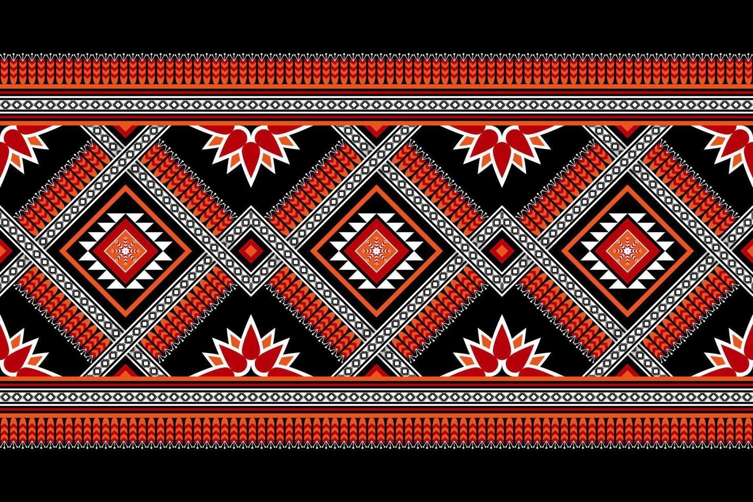 Beautiful ethnic pattern art. Geometric seamless pattern in tribal, folk embroidery, and Mexican style. Design for background, wallpaper, vector illustration, textile, fabric, clothing, carpet.