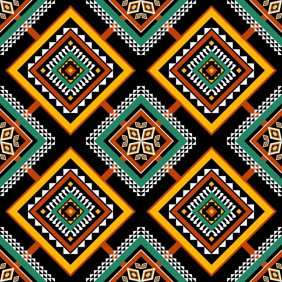 Geometric ethnic seamless pattern in tribal. Design for background, wallpaper, vector illustration, fabric, clothing, carpet, embroidery.