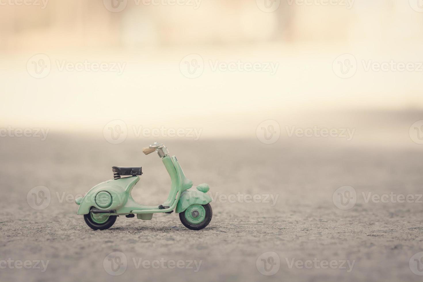 Motorcycle model in nature photo