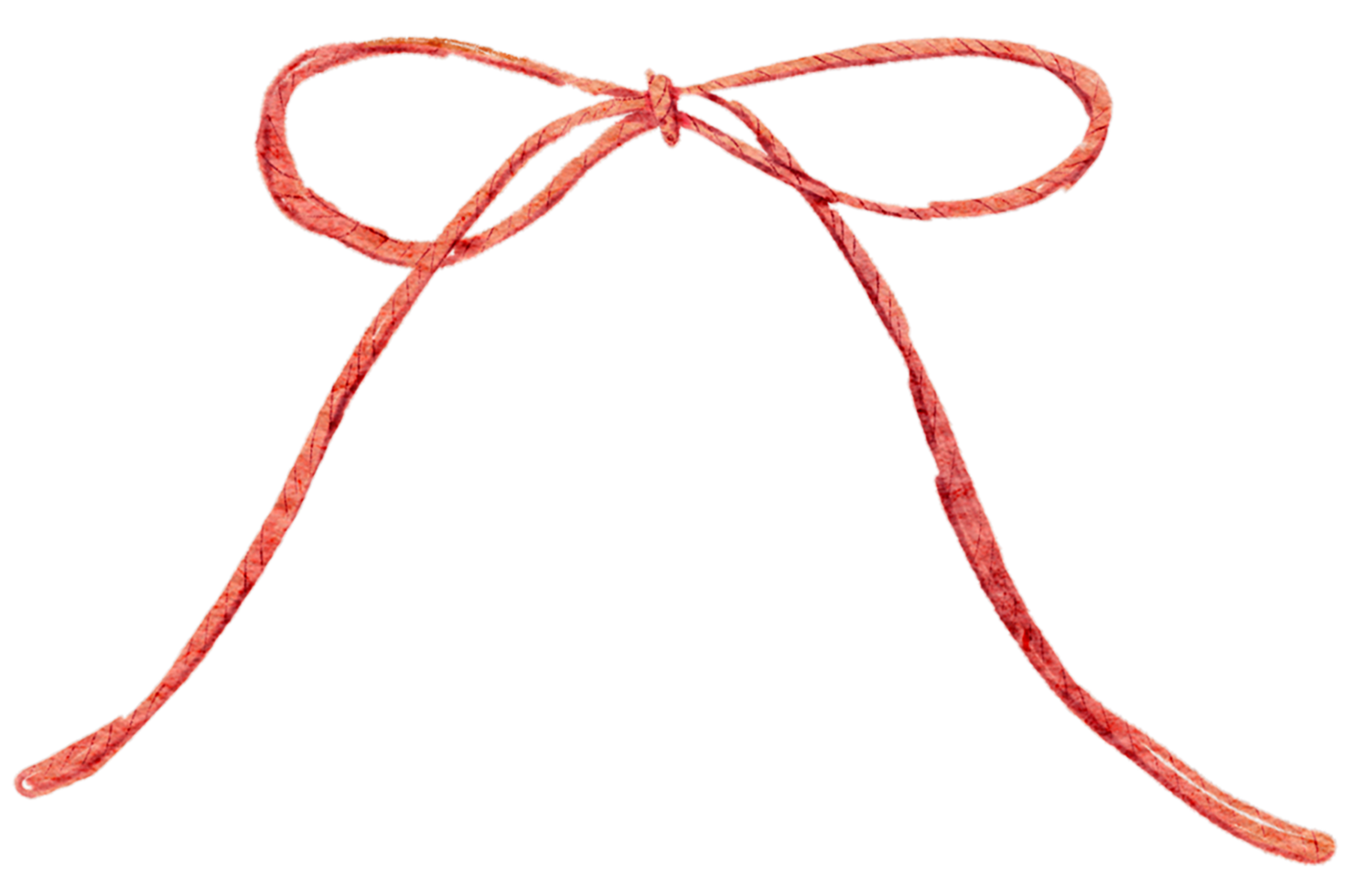 Ribbon bow watercolor png