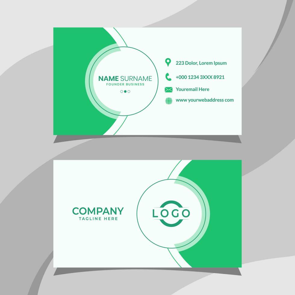 Business card template. Fit for your personal identity vector