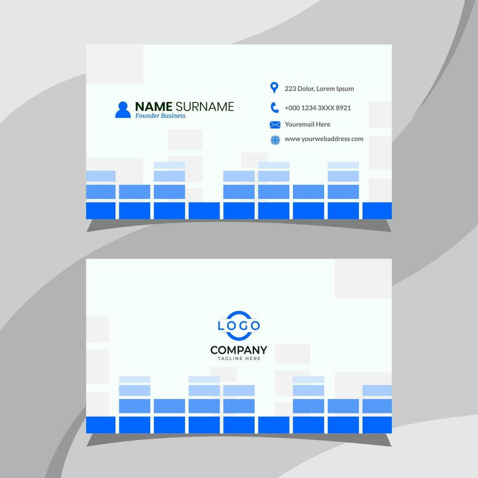 Business card template. Fit for your personal identity vector