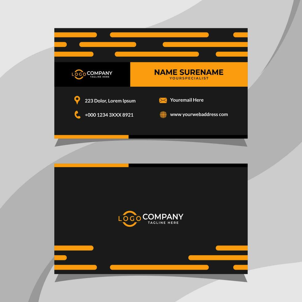 Business card template. Fit for your personal identity vector