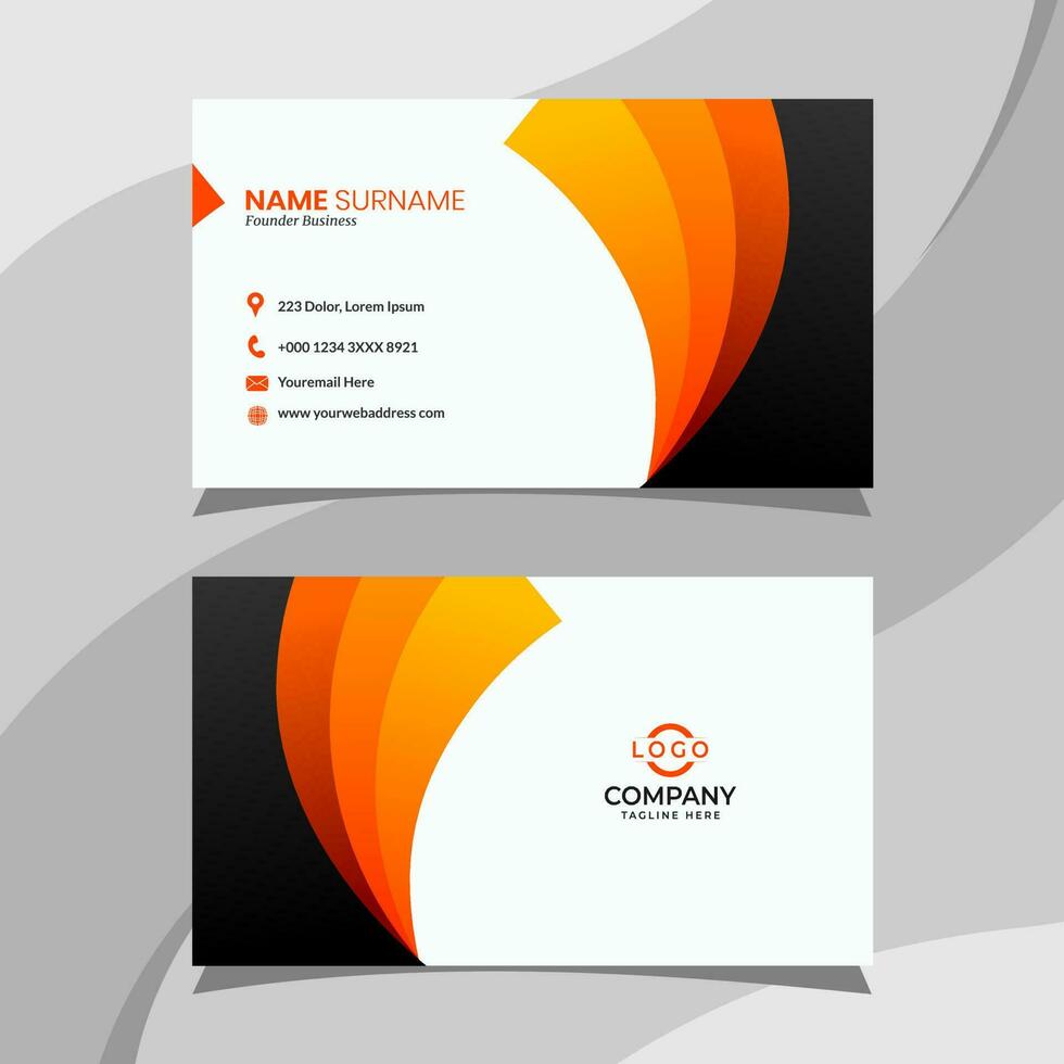 Business card template. Fit for your personal identity vector