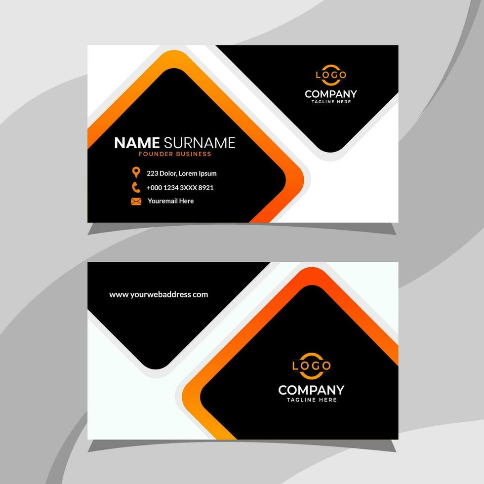 Business card template. Fit for your personal identity vector