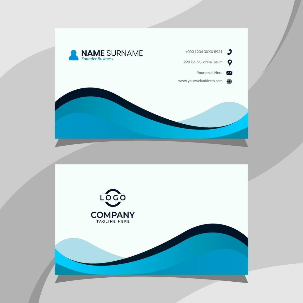 Business card template. Fit for your personal identity vector