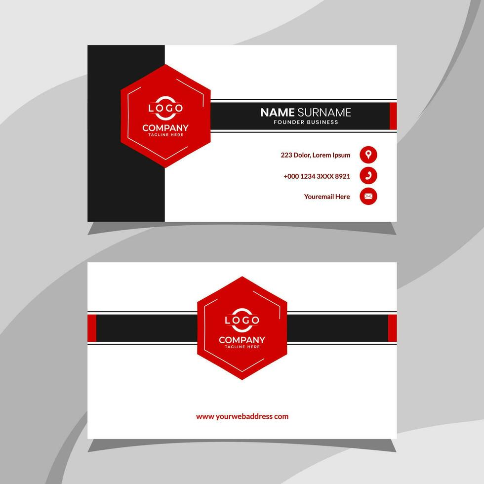 Business card template. Fit for your personal identity vector