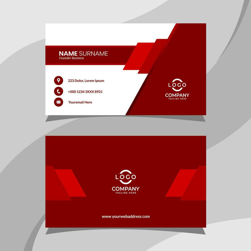 Business card template. Fit for your personal identity vector