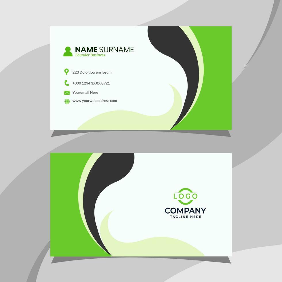 Business card template. Fit for your personal identity vector