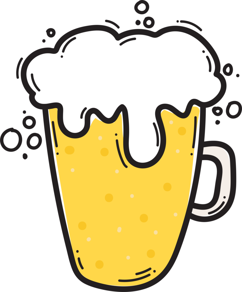 Beer cartoon cute png