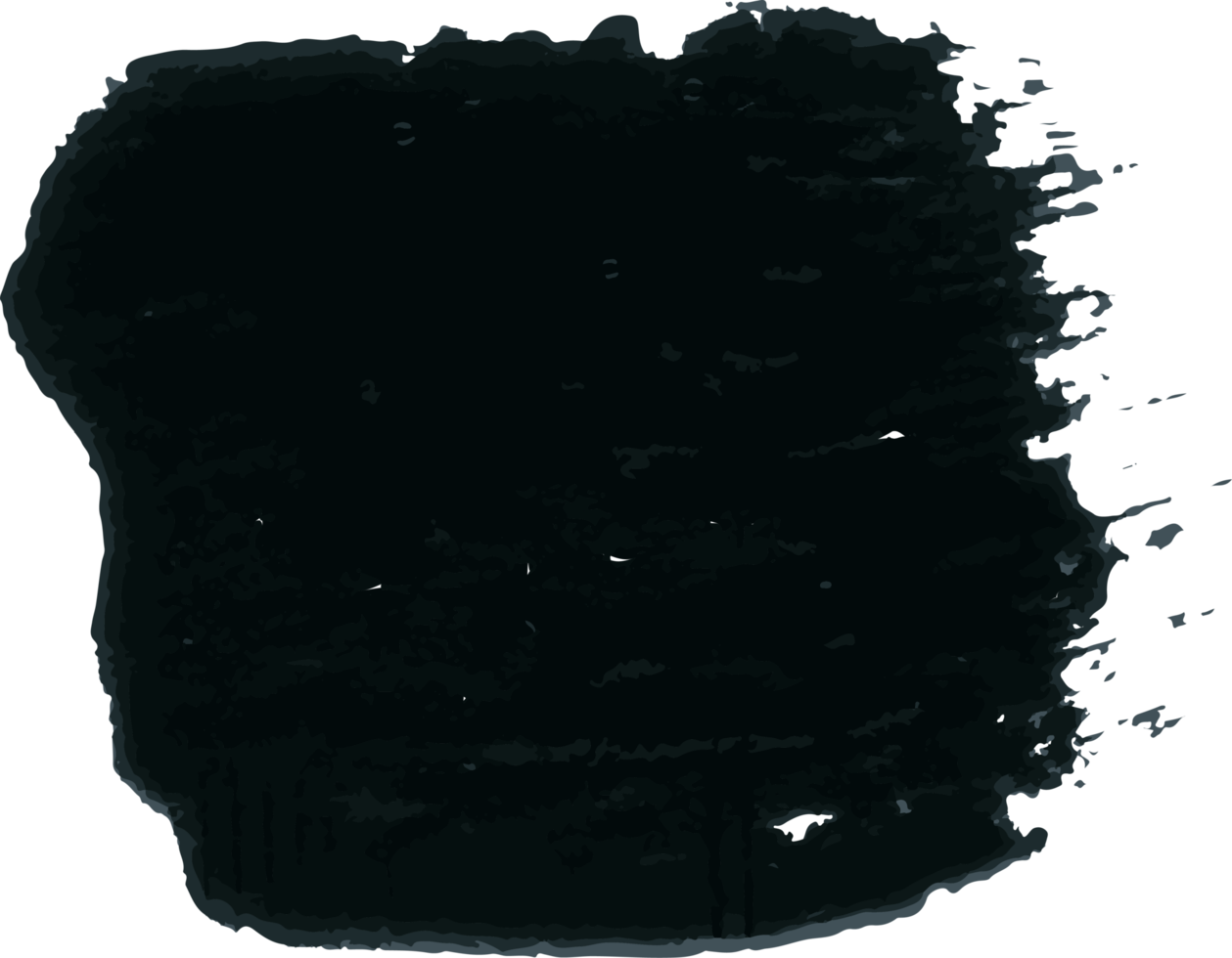 Black Watercolor brush stroke png