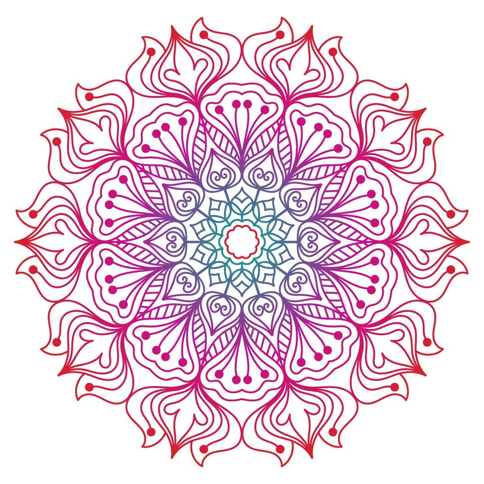 diseño de mandala para libros de colorear. adornos redondos decorativos de mandala vintage. vector