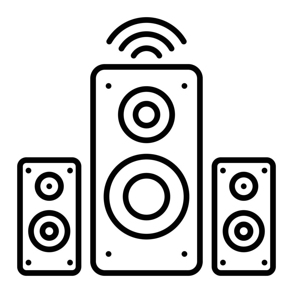 Speaker Line Icon 10284067 Vector Art at Vecteezy