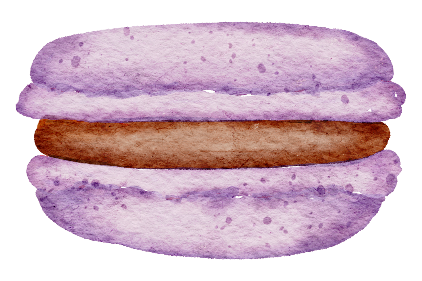 acuarela de postre macaron png