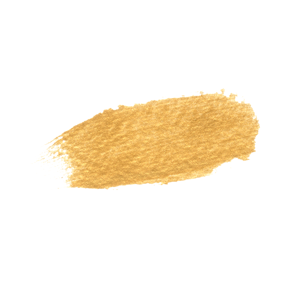 gouden aquarel penseelstreek png