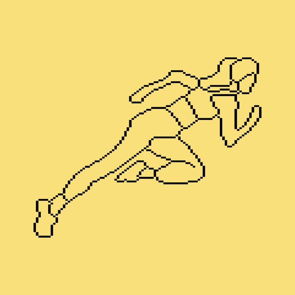 Pixeled human element vector