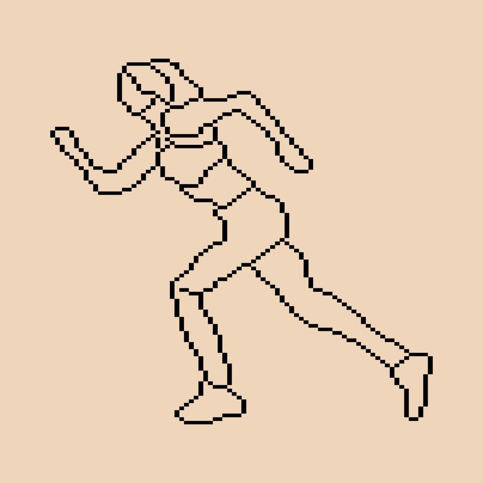 Pixeled human element vector