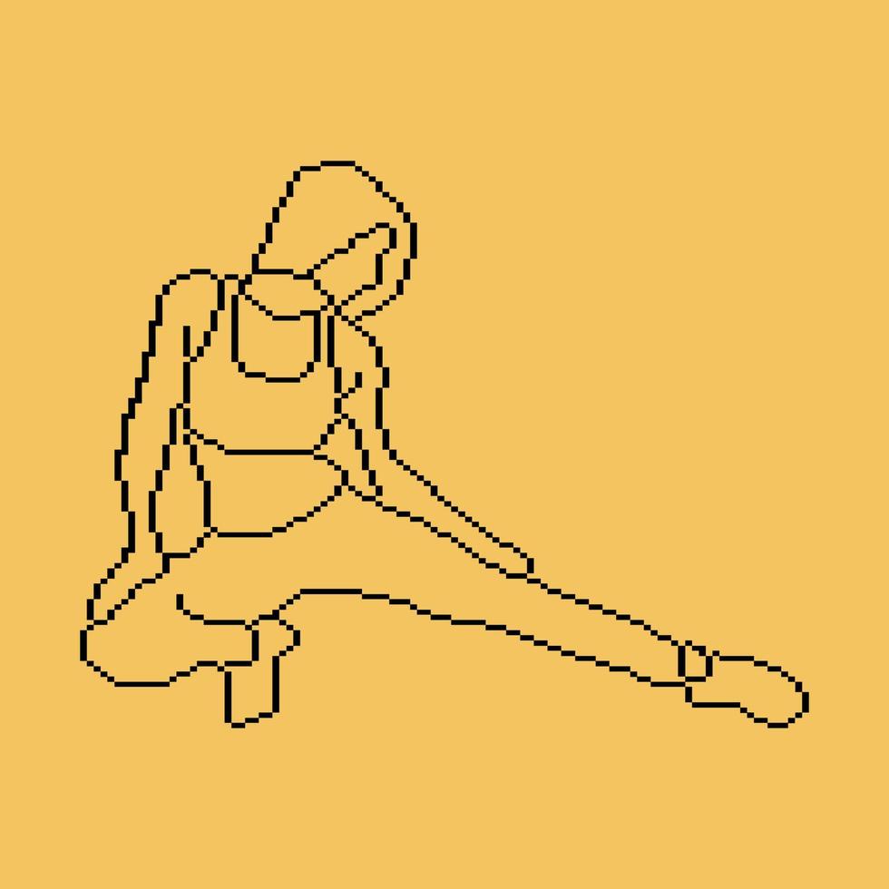 Pixeled human element vector