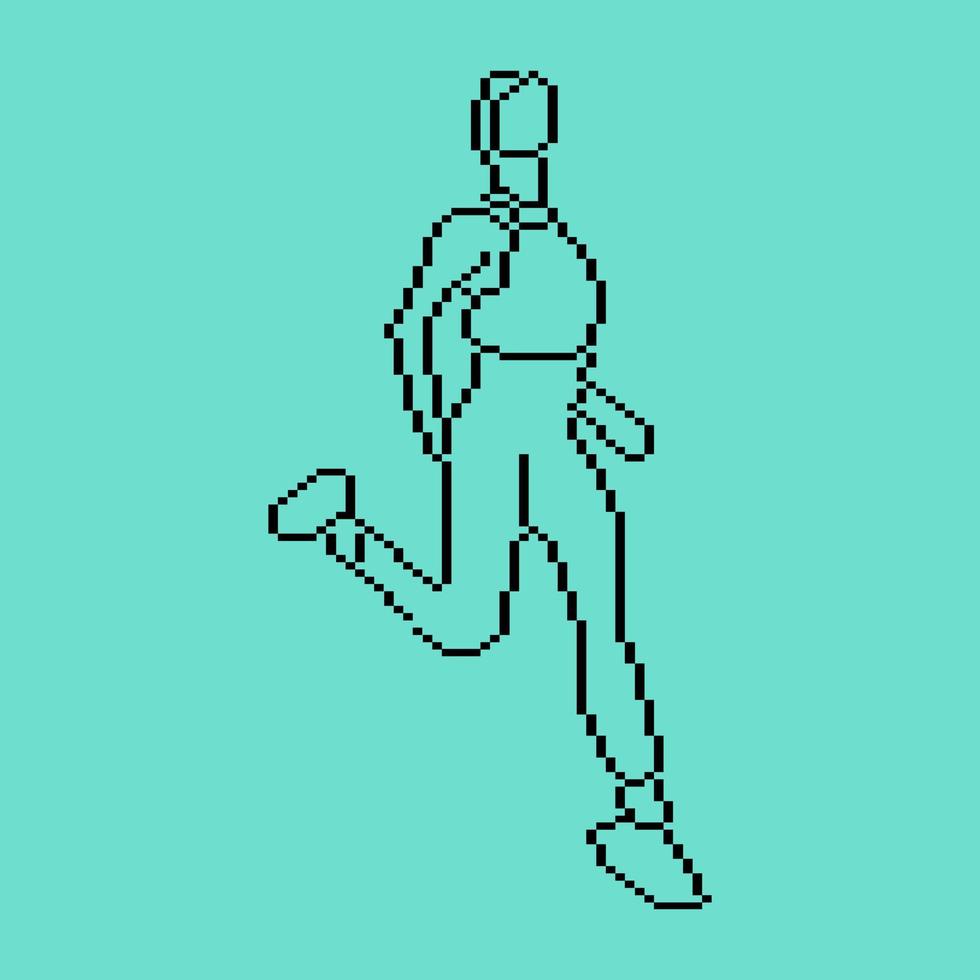 Pixeled human element vector