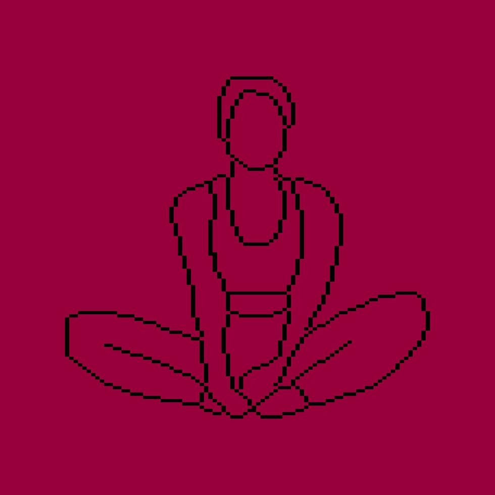 Pixeled human element vector