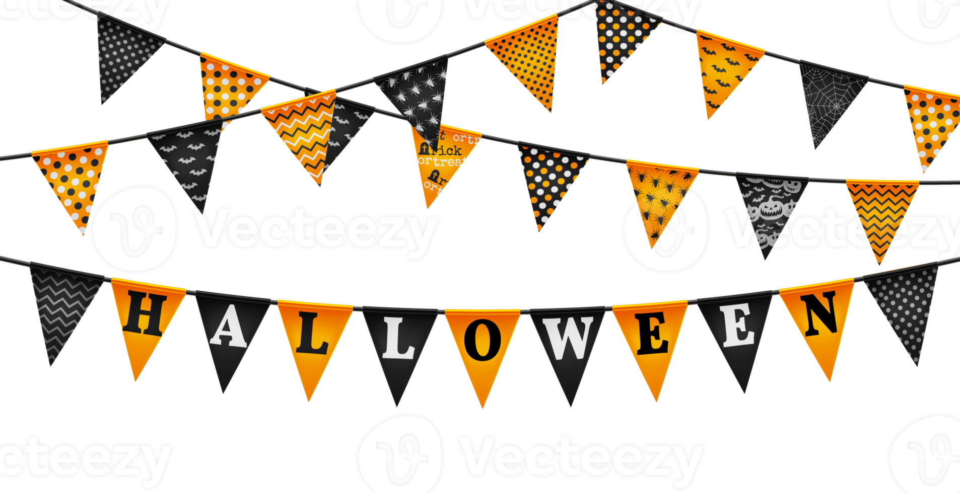 Halloween Garland Decoration for Happy Halloween.Halloween Flags