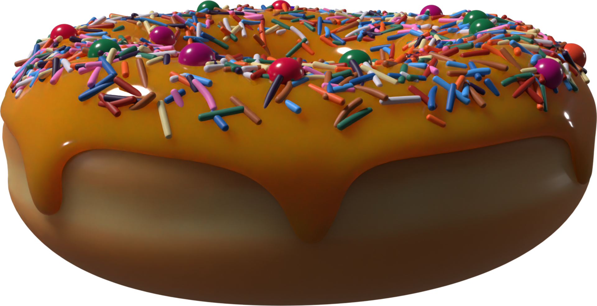 Karamell-Donut mit Streuseln 3D-Darstellung 10286284 PNG Karamell-Donut mit Streuseln 3D-Darstellung 10286284 PNG